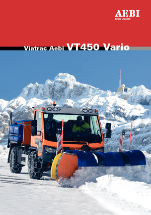 म्यूनिसिपल ट्रैक्टर फ्रंट हिच Aebi VT 450