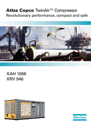 स्टेशनरी एयर कंप्रेसर - डीजल, इलेक्ट्रिक, गैसोलीन Atlas Copco XAH 1066 CD