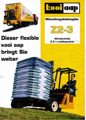 डीजल ट्रक माउंटेड फोर्कलिफ्ट Kooi-Aap Z 2-3