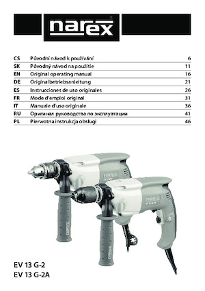 ड्रिल और स्क्रू ड्राइवर Narex EV 13 G-2