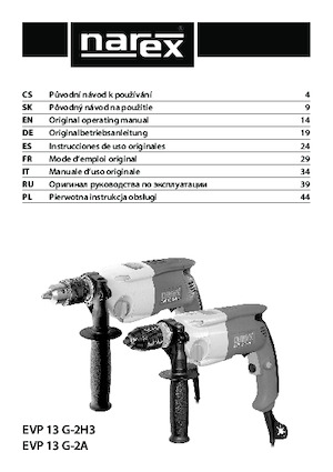 ड्रिल और स्क्रू ड्राइवर Narex EVP 13 G-2H3