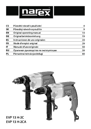 ड्रिल और स्क्रू ड्राइवर Narex EVP 13 H-2C