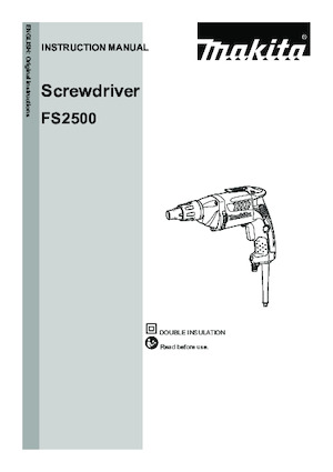 ड्रिल और स्क्रू ड्राइवर Makita FS2500