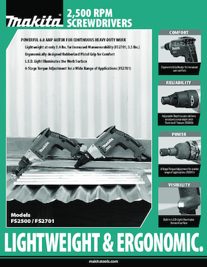 ड्रिल और स्क्रू ड्राइवर Makita FS2701