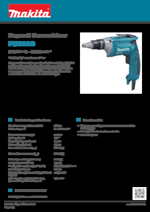 ड्रिल और स्क्रू ड्राइवर Makita FS6300