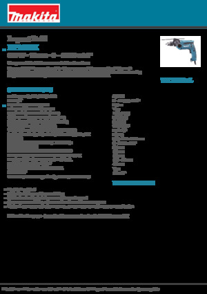 ड्रिल और स्क्रू ड्राइवर Makita HP1640K