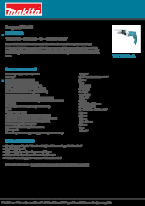 ड्रिल और स्क्रू ड्राइवर Makita HP2070