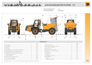 आर्टिकुलेटेड डंप ट्रक JCB 714