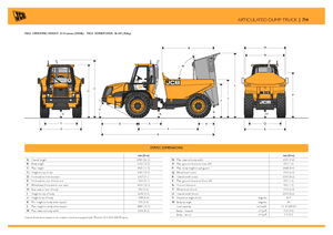 आर्टिकुलेटेड डंप ट्रक JCB 714