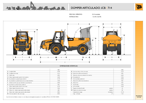 आर्टिकुलेटेड डंप ट्रक JCB 714