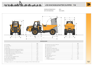 आर्टिकुलेटेड डंप ट्रक JCB 718