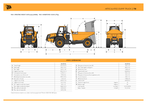 आर्टिकुलेटेड डंप ट्रक JCB 718