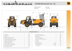 आर्टिकुलेटेड डंप ट्रक JCB 718