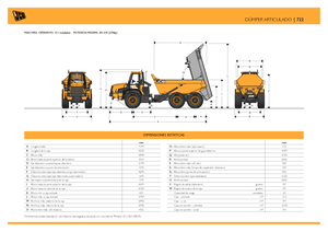 आर्टिकुलेटेड डंप ट्रक JCB 722