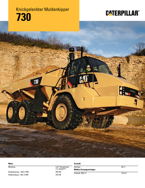 आर्टिकुलेटेड डंप ट्रक Caterpillar 730