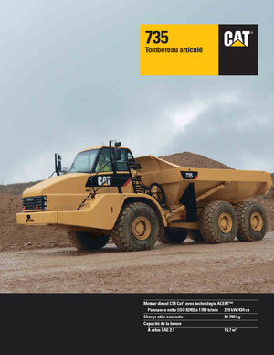 आर्टिकुलेटेड डंप ट्रक Caterpillar 735B