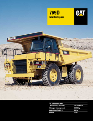 रिजिड डंप ट्रक Caterpillar 769 D