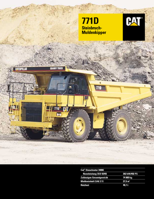 रिजिड डंप ट्रक Caterpillar 771 D