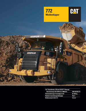 रिजिड डंप ट्रक Caterpillar 772