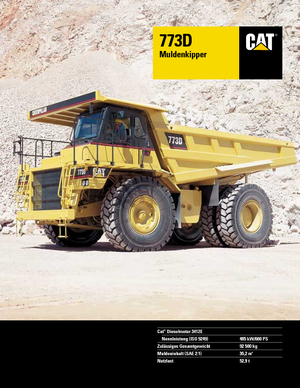रिजिड डंप ट्रक Caterpillar 773 D