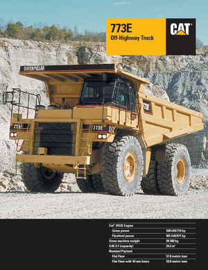 रिजिड डंप ट्रक Caterpillar 773 E