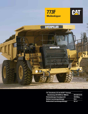 रिजिड डंप ट्रक Caterpillar 773F
