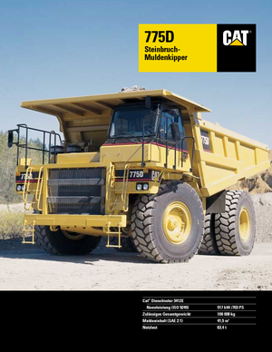 रिजिड डंप ट्रक Caterpillar 775 D