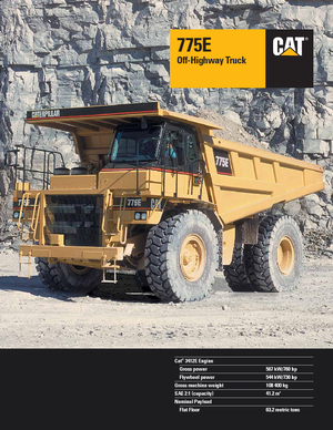 रिजिड डंप ट्रक Caterpillar 775 E