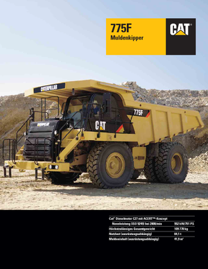 रिजिड डंप ट्रक Caterpillar 775F