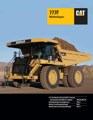 रिजिड डंप ट्रक Caterpillar 777F