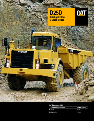 आर्टिकुलेटेड डंप ट्रक Caterpillar D 25 D