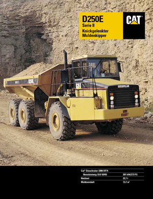 आर्टिकुलेटेड डंप ट्रक Caterpillar D 250 E