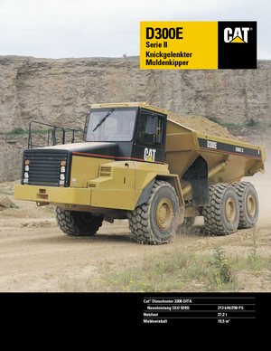 आर्टिकुलेटेड डंप ट्रक Caterpillar D 300 E
