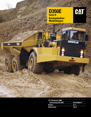 आर्टिकुलेटेड डंप ट्रक Caterpillar D 350 E