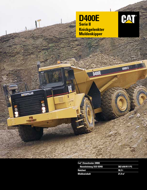 आर्टिकुलेटेड डंप ट्रक Caterpillar D 400 E