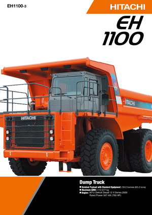 रिजिड डंप ट्रक Hitachi EH 1100