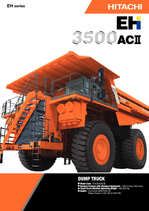 रिजिड डंप ट्रक Hitachi EH3500ACII