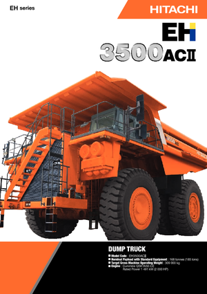रिजिड डंप ट्रक Hitachi EH 3500