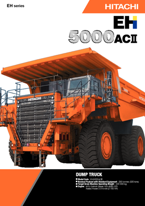रिजिड डंप ट्रक Hitachi EH 5000 ACII