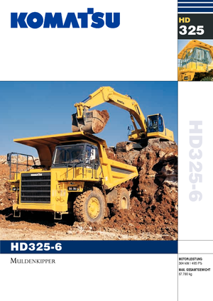 रिजिड डंप ट्रक Komatsu HD325-6/4WD