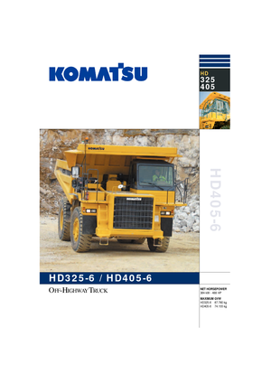 रिजिड डंप ट्रक Komatsu HD405-6A