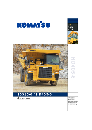 रिजिड डंप ट्रक Komatsu HD405-6A