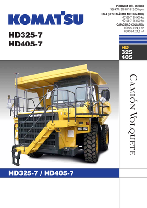 रिजिड डंप ट्रक Komatsu HD405-7