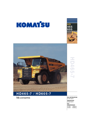 रिजिड डंप ट्रक Komatsu HD605-7