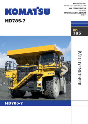रिजिड डंप ट्रक Komatsu HD785-7