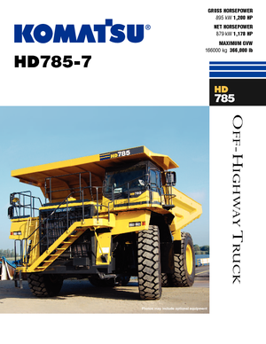 रिजिड डंप ट्रक Komatsu HD785-7