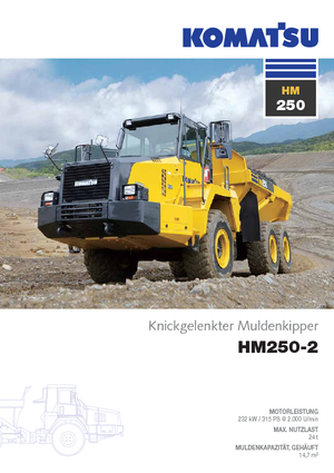 आर्टिकुलेटेड डंप ट्रक Komatsu HM250-2