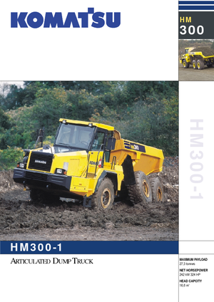 आर्टिकुलेटेड डंप ट्रक Komatsu HM300-1