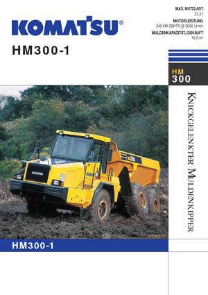 आर्टिकुलेटेड डंप ट्रक Komatsu HM300-1