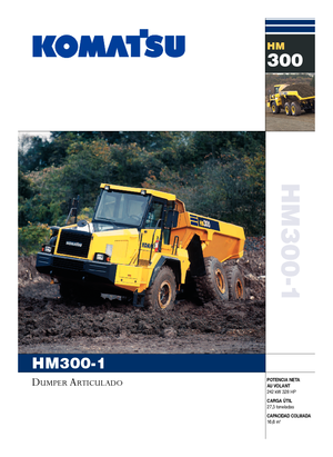 आर्टिकुलेटेड डंप ट्रक Komatsu HM300-1